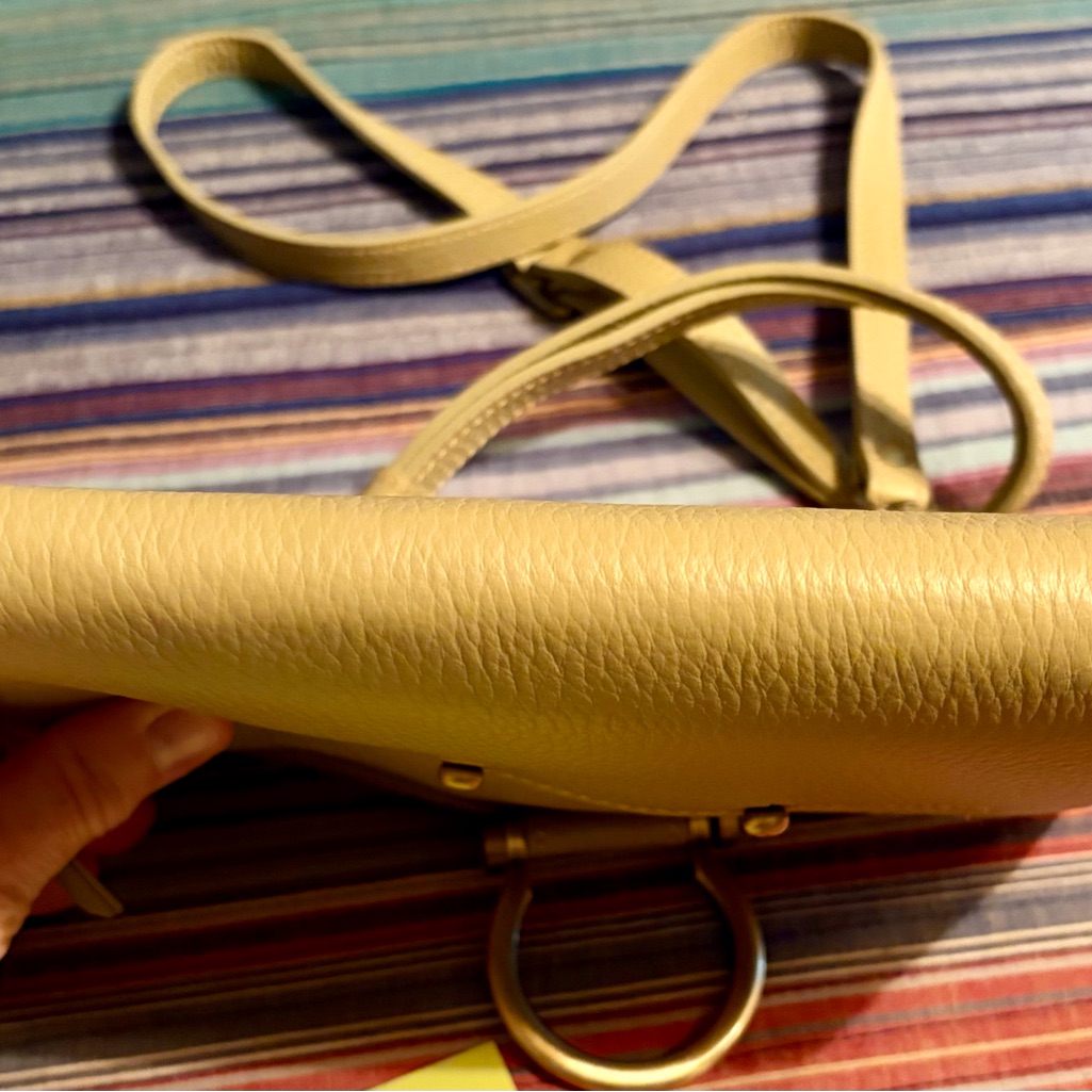 Sapahn Cream Mini Crossbody With Polished Ring Detail — image 8 of 8